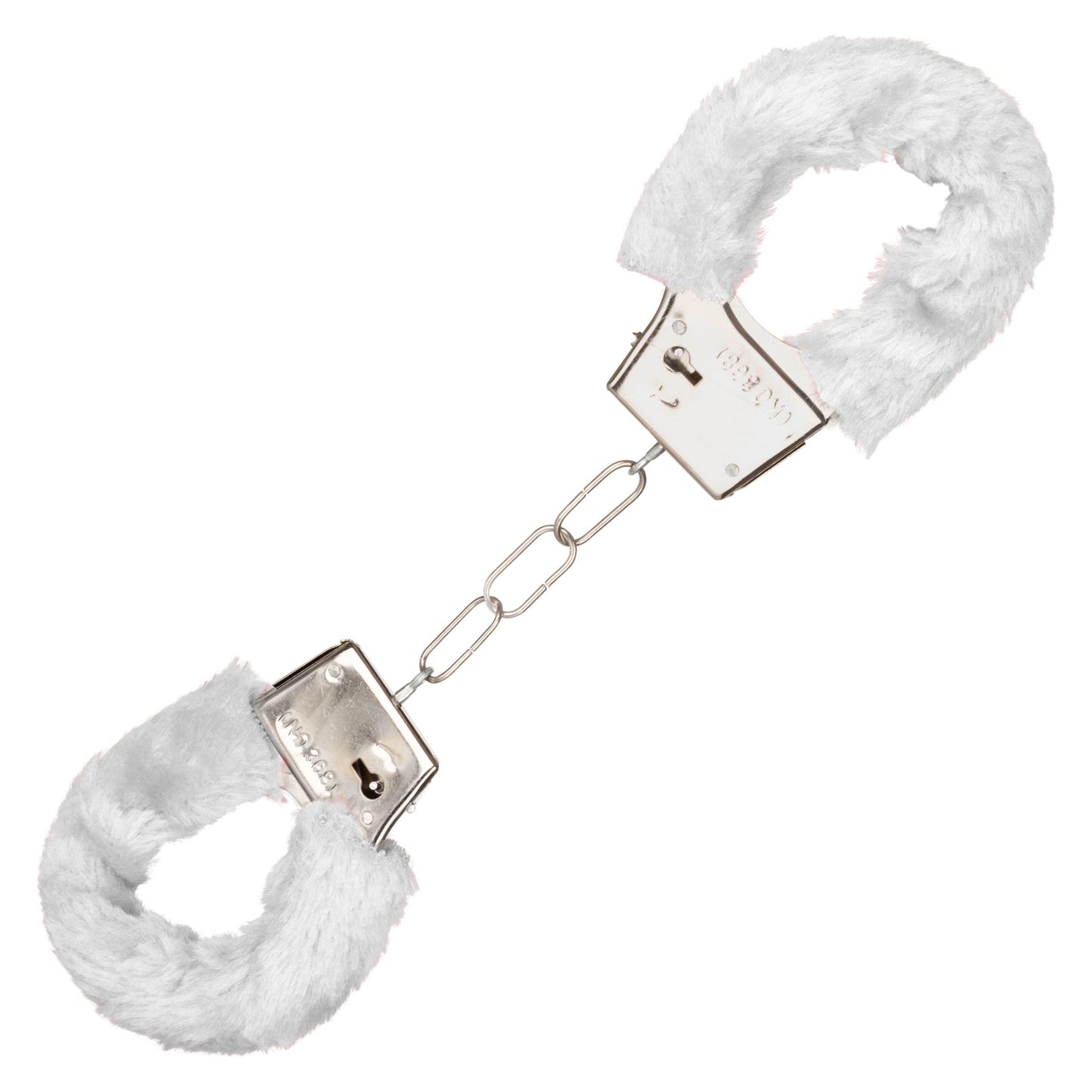 Playful Furry Cuffs - White | 716770099242 | Available at EroticWarehouse.com