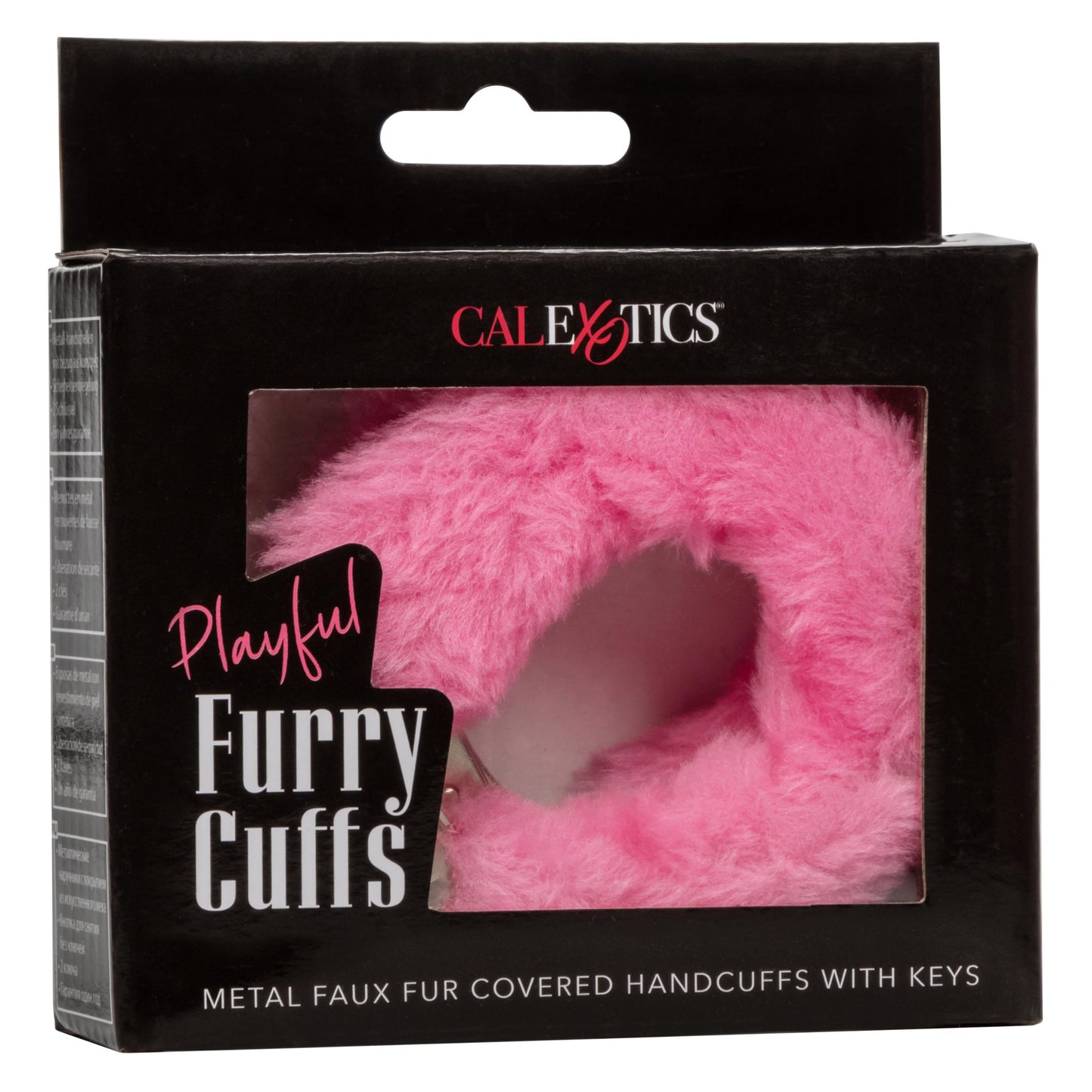 Playful Furry Cuffs - Pink | 716770099259 | Available at EroticWarehouse.com