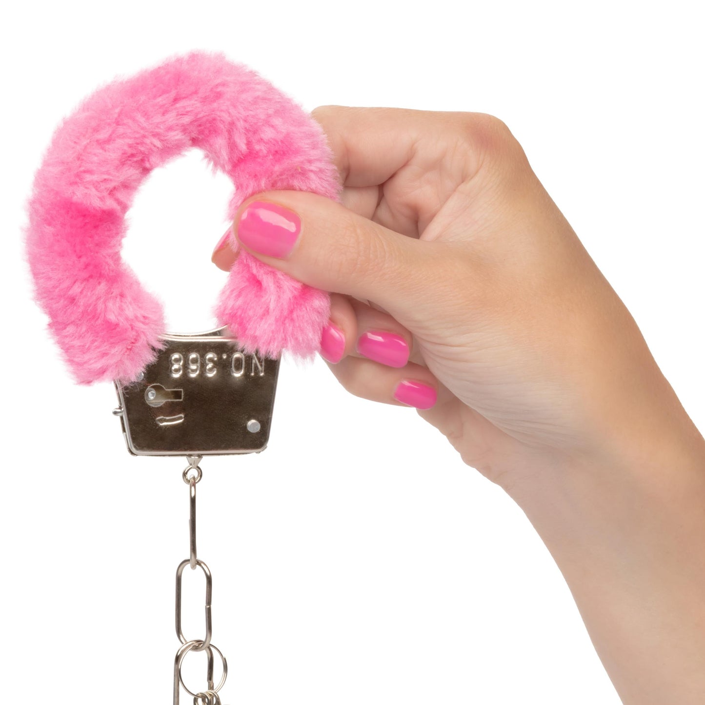 Playful Furry Cuffs - Pink | 716770099259 | Available at EroticWarehouse.com