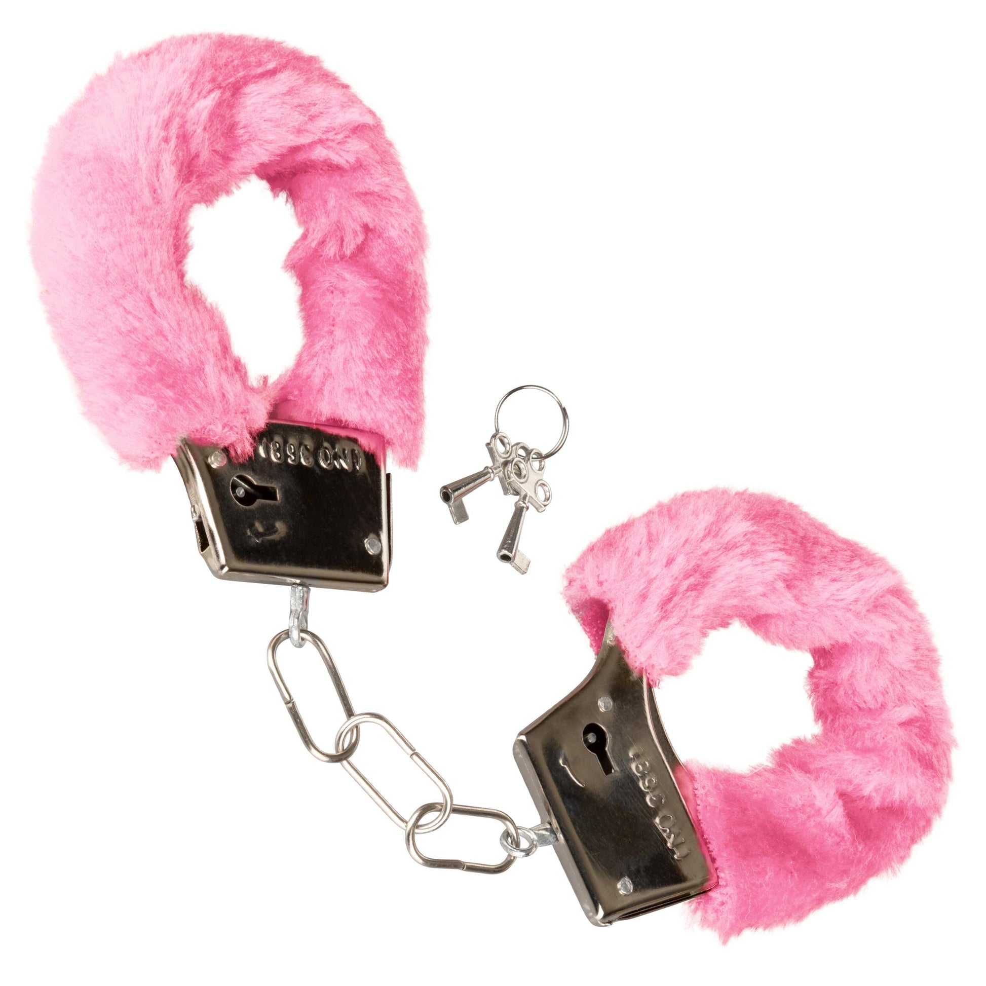 Playful Furry Cuffs - Pink | 716770099259 | Available at EroticWarehouse.com