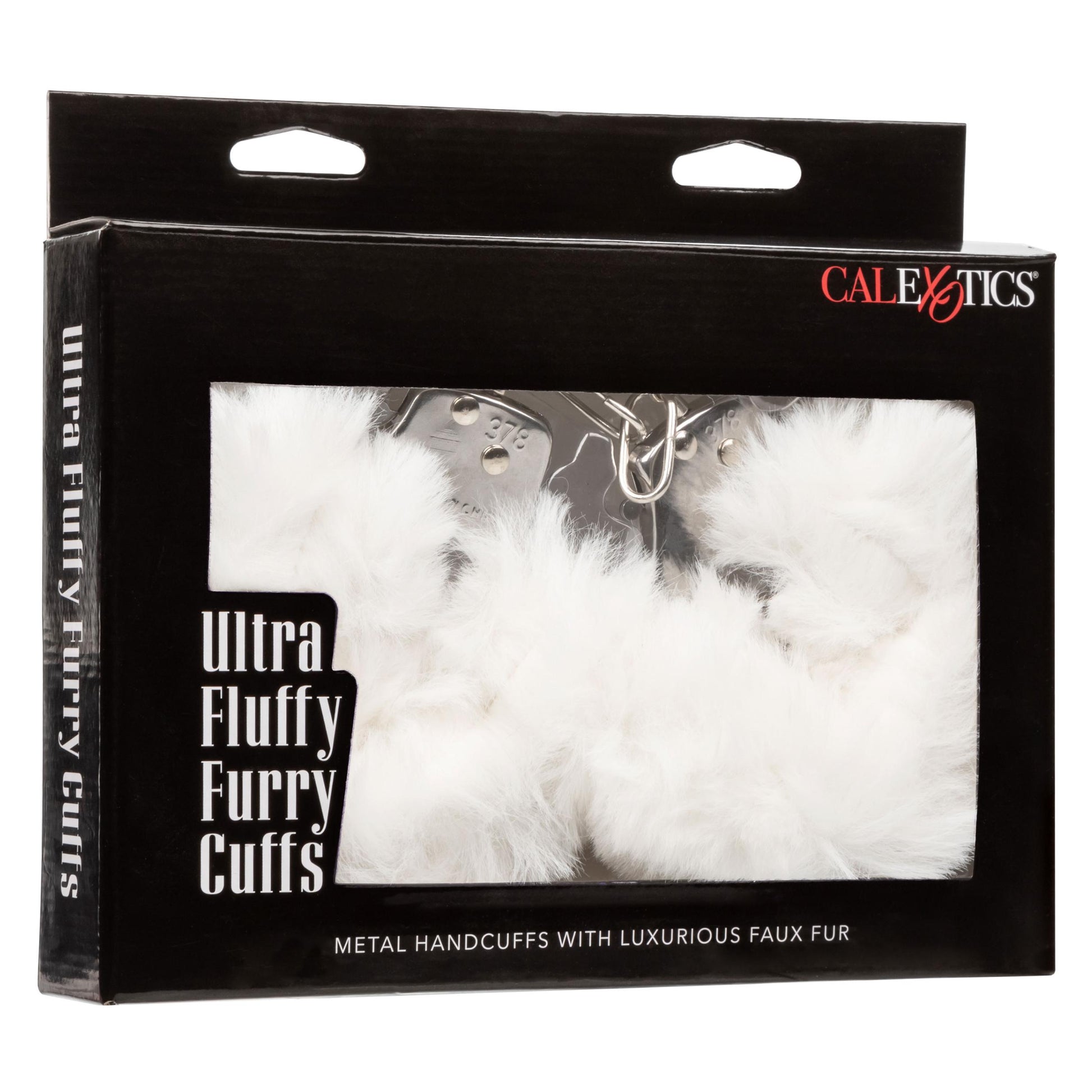 Ultra Fluffy Furry Cuffs - White | 716770102669 | Available at EroticWarehouse.com