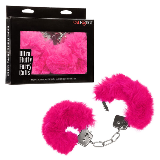 Ultra Fluffy Furry Cuffs - Pink | 716770102676 | Available at EroticWarehouse.com