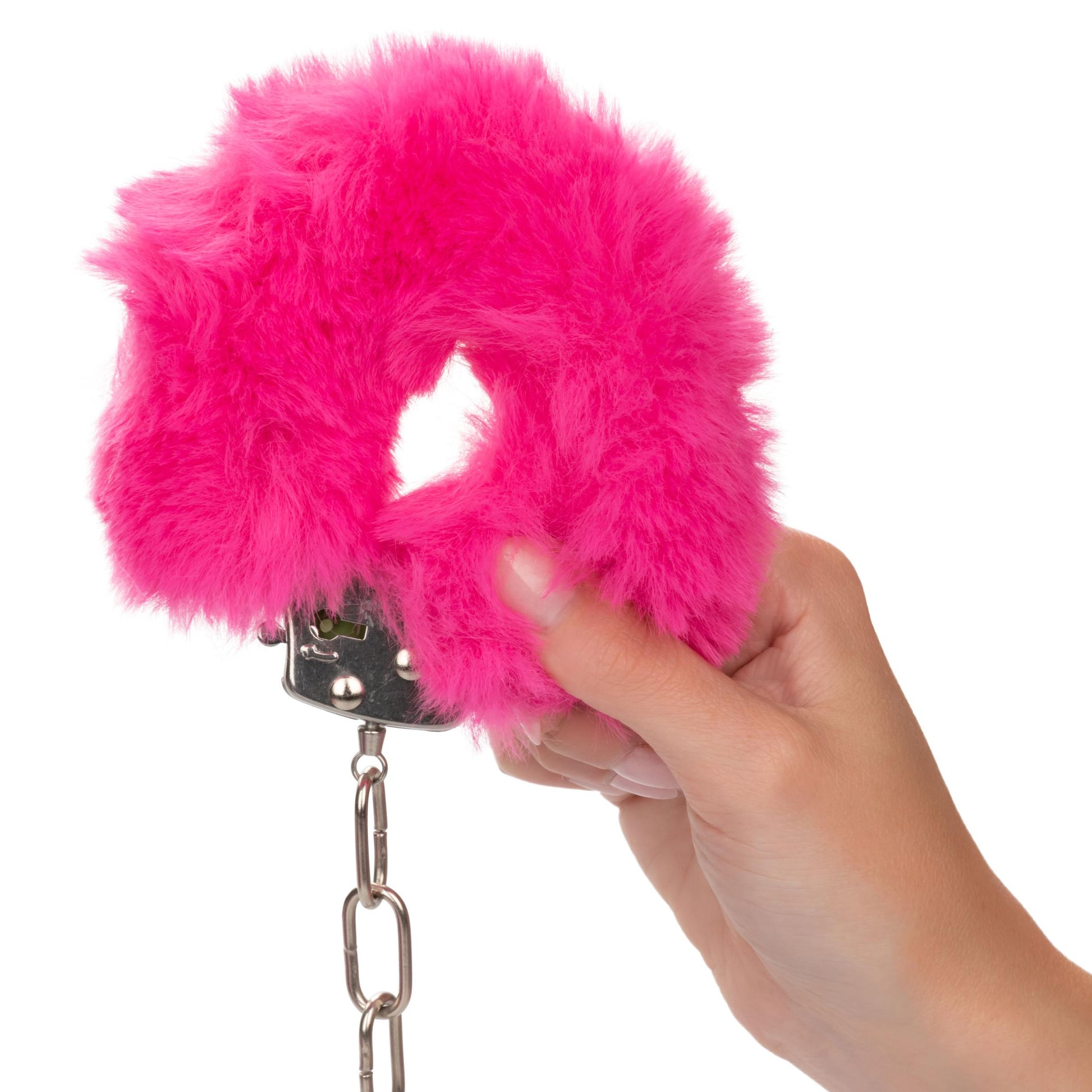Ultra Fluffy Furry Cuffs - Pink | 716770102676 | Available at EroticWarehouse.com