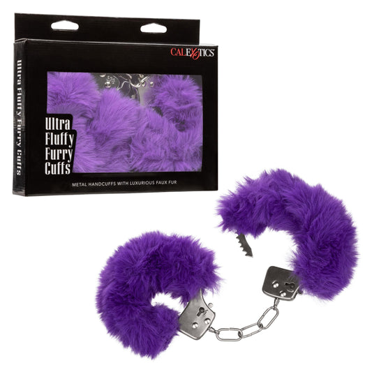 Ultra Fluffy Furry Cuffs - Purple | 716770102683 | Available at EroticWarehouse.com