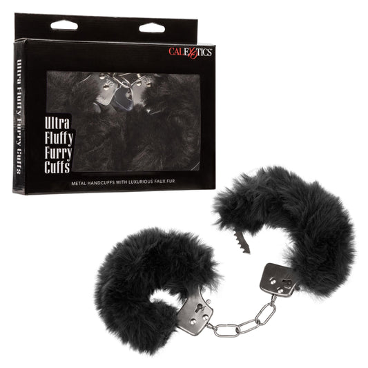 Ultra Fluffy Furry Cuffs - Black | 716770102690 | Available at EroticWarehouse.com