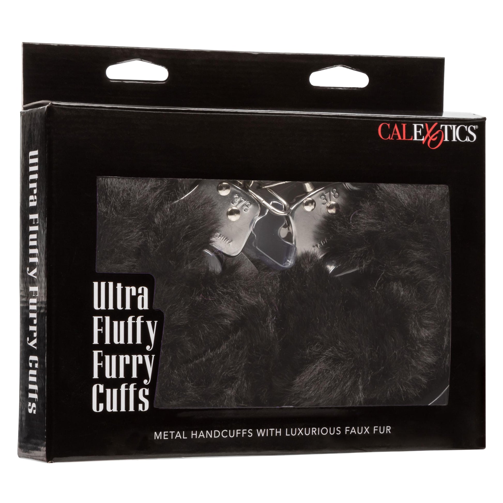 Ultra Fluffy Furry Cuffs - Black | 716770102690 | Available at EroticWarehouse.com