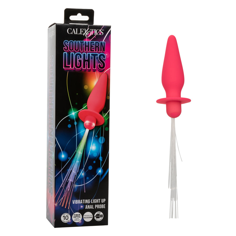 Southern Lights - Vibrating Light Up Anal Probe - Pink | 716770109439 | Available at EroticWarehouse.com