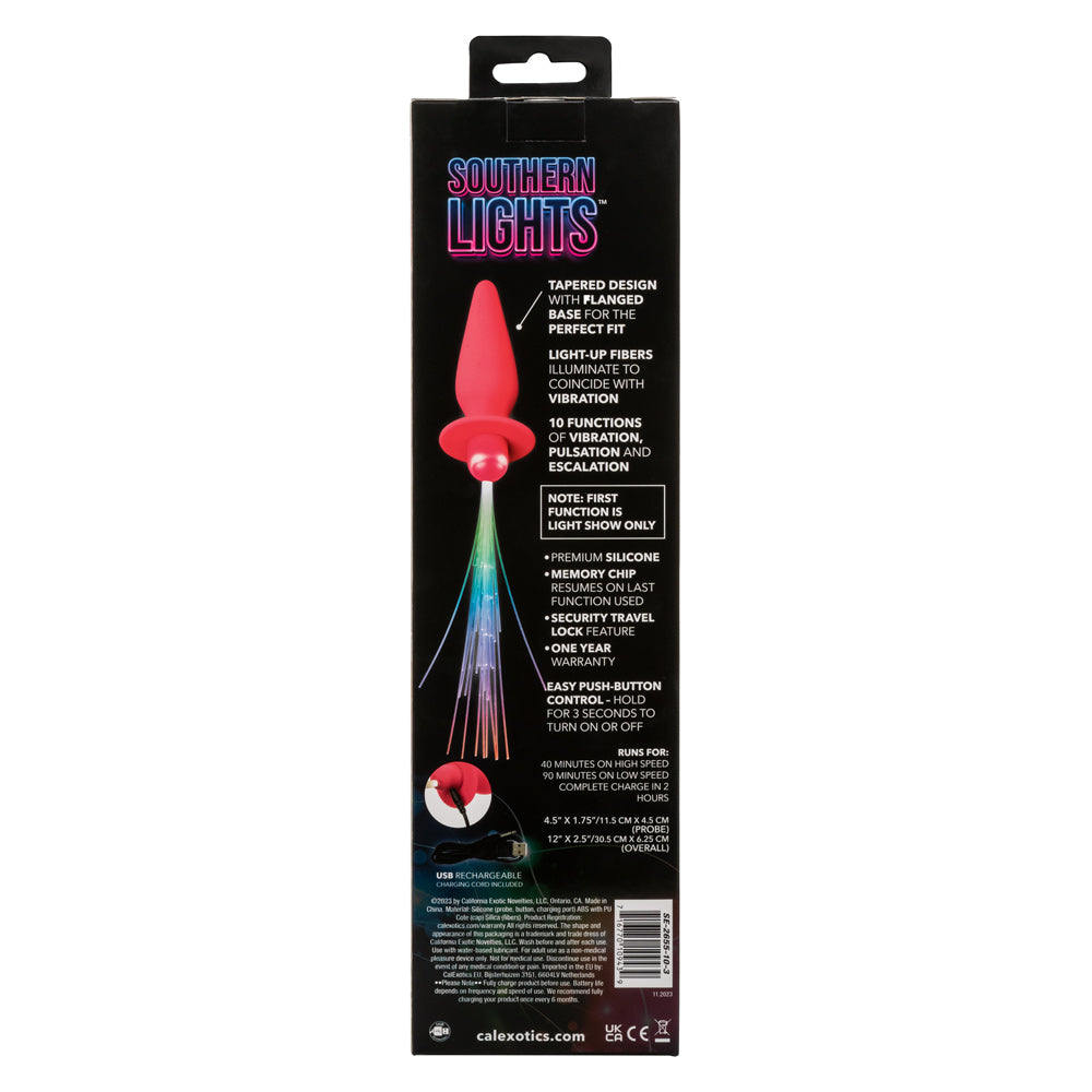 Southern Lights - Vibrating Light Up Anal Probe - Pink | 716770109439 | Available at EroticWarehouse.com