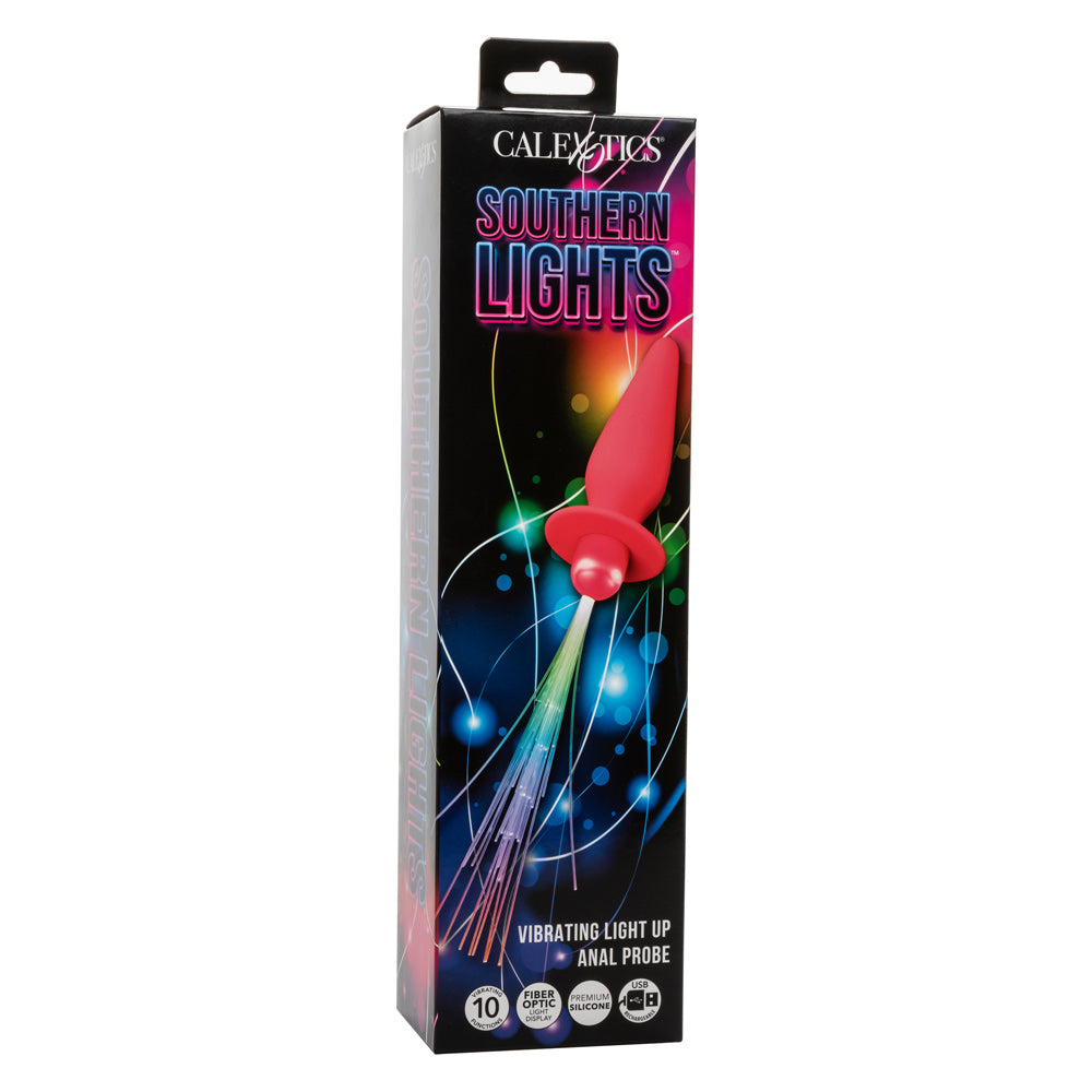 Southern Lights - Vibrating Light Up Anal Probe - Pink | 716770109439 | Available at EroticWarehouse.com