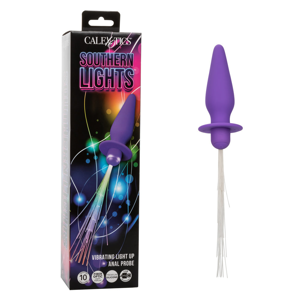 Southern Lights - Vibrating Light Up Anal Probe - Purple | 716770109446 | Available at EroticWarehouse.com