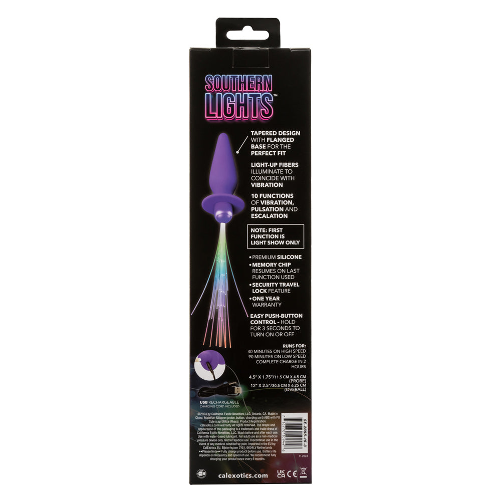 Southern Lights - Vibrating Light Up Anal Probe - Purple | 716770109446 | Available at EroticWarehouse.com