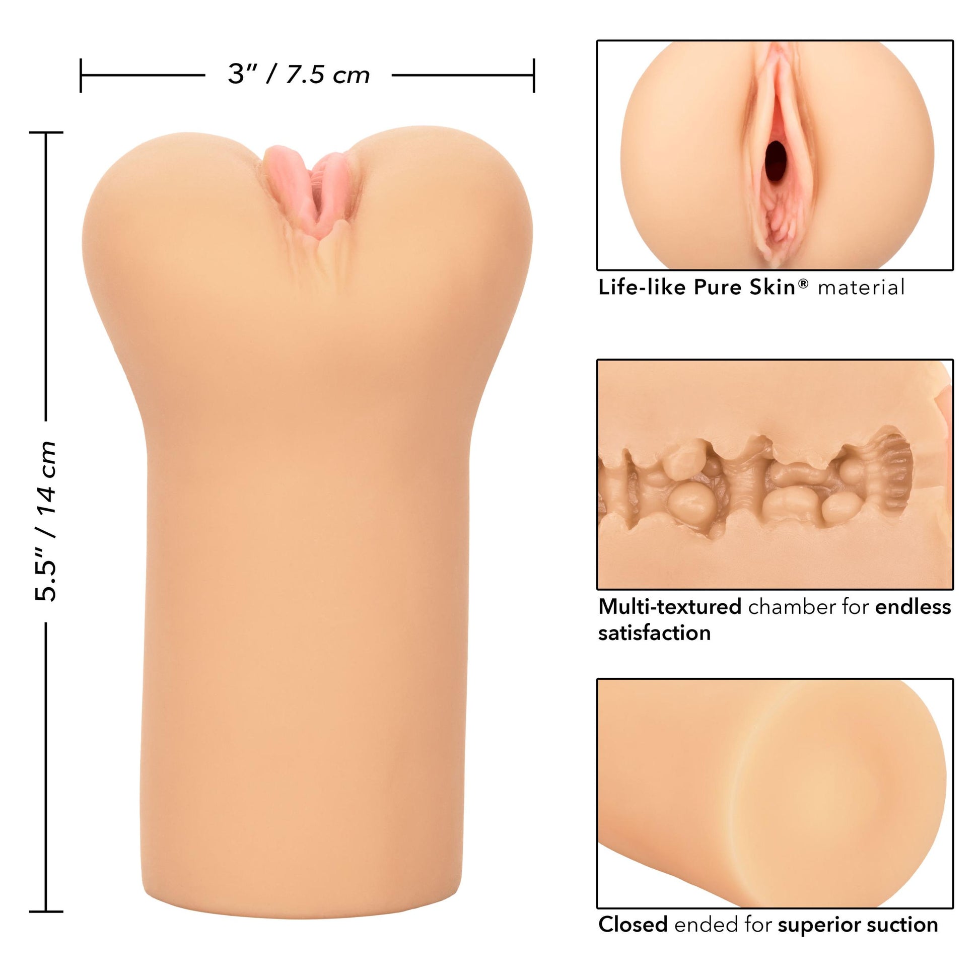 Boundless Vulva - Pussy Style Stroker - Ivory | 716770097354 | Available at EroticWarehouse.com