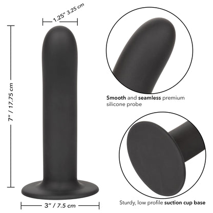 Boundless Smooth - 7 Inch - Black | 716770096159 | Available at EroticWarehouse.com