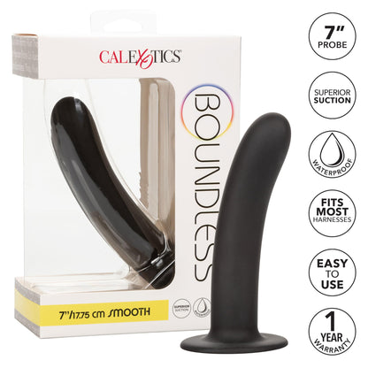 Boundless Smooth - 7 Inch - Black | 716770096159 | Available at EroticWarehouse.com
