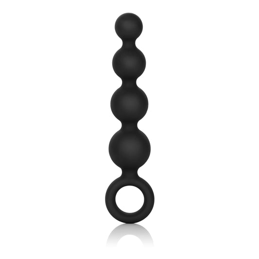 Silicone Booty Beads - Black | 716770079015 | Available at EroticWarehouse.com