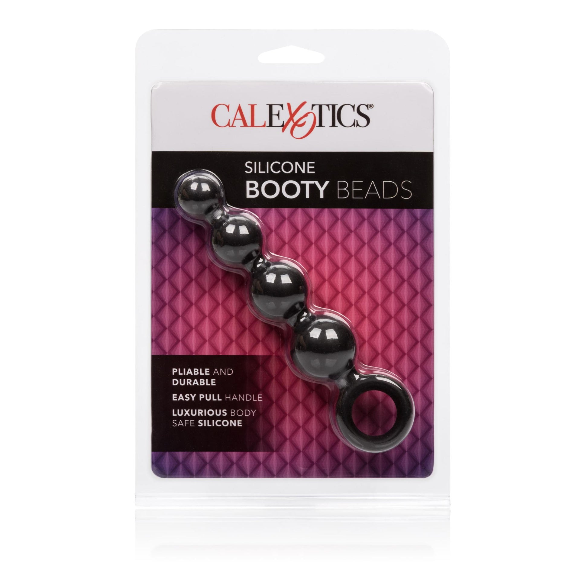 Silicone Booty Beads - Black | 716770079015 | Available at EroticWarehouse.com