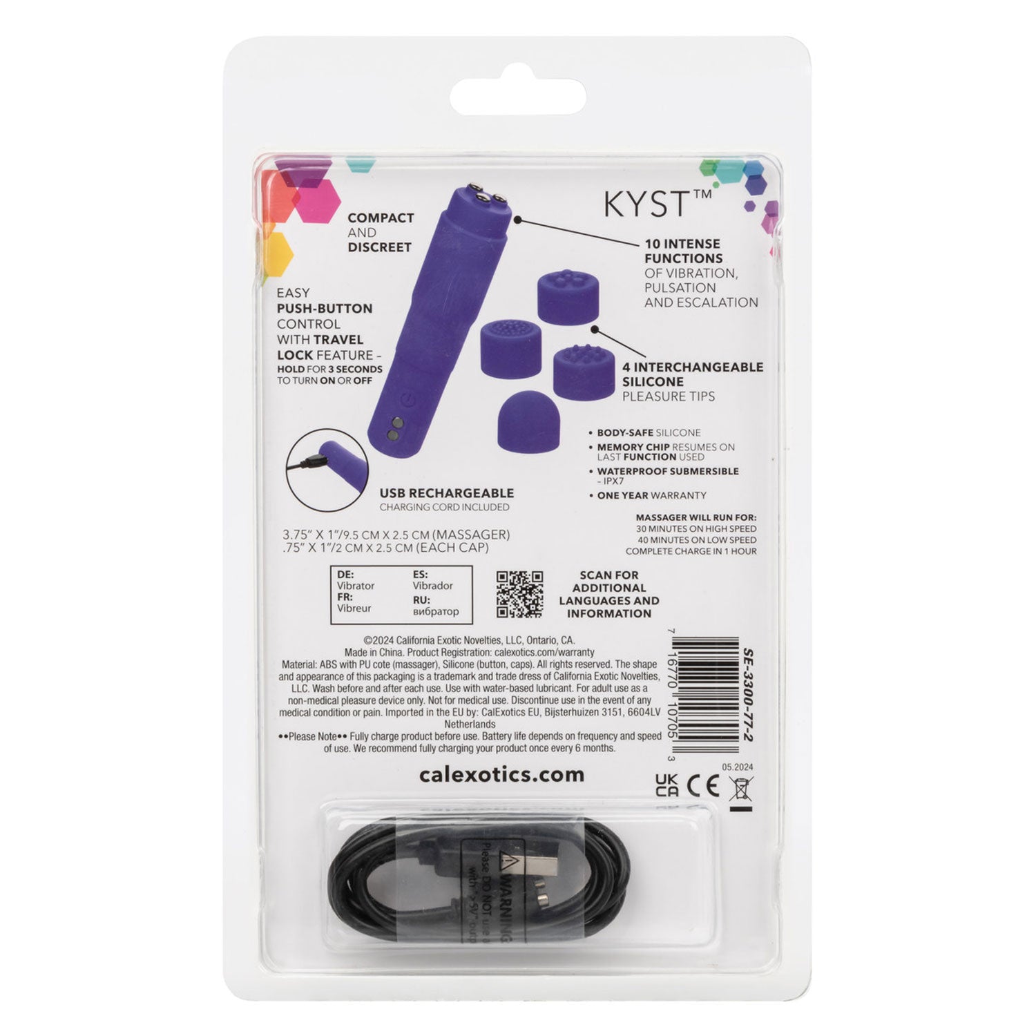 Kyst Mega-Mite - Purple | 716770107053 | Available at EroticWarehouse.com