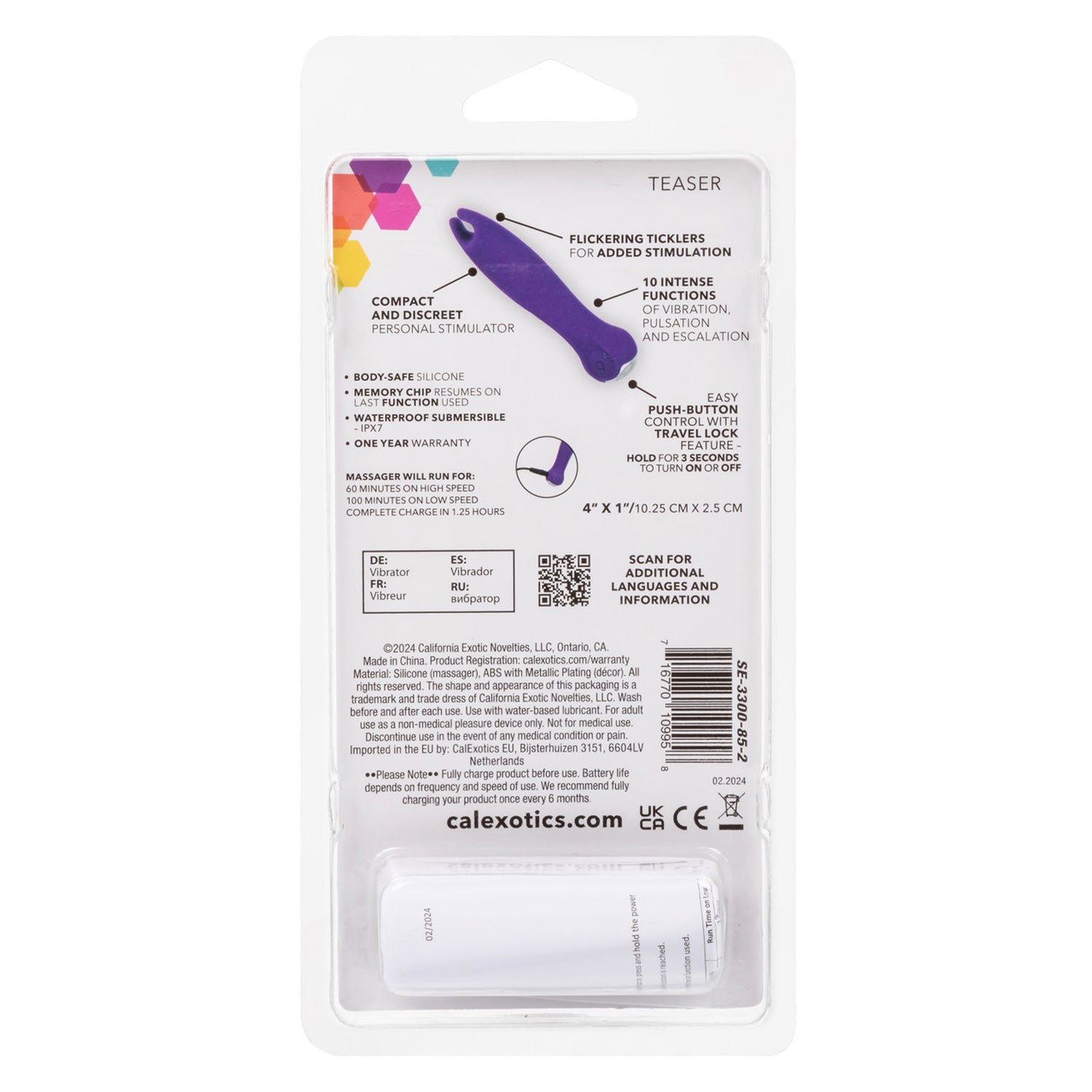 Kyst Teaser - Purple | 716770109958 | Available at EroticWarehouse.com
