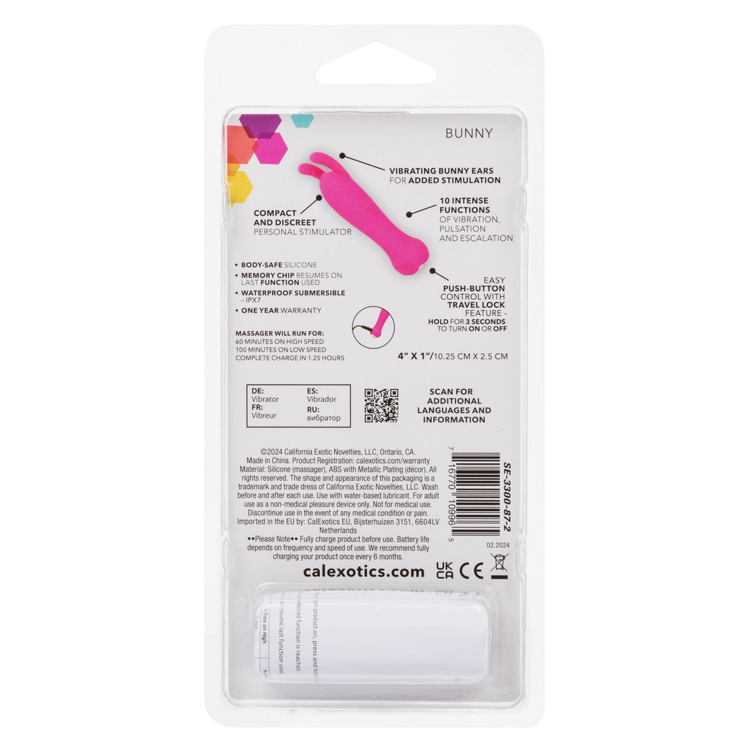 Kyst Bunny - Pink | 716770109965 | Available at EroticWarehouse.com