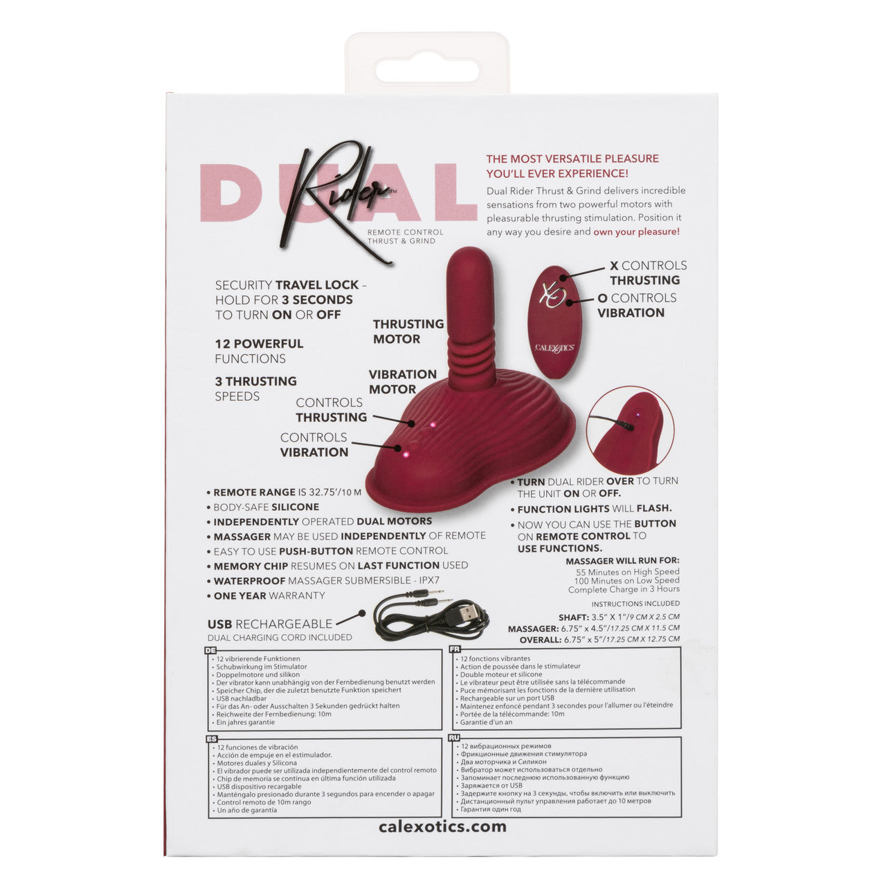 Dual Rider Remote Control Thrust and Grind | 716770104854 | Available at EroticWarehouse.com