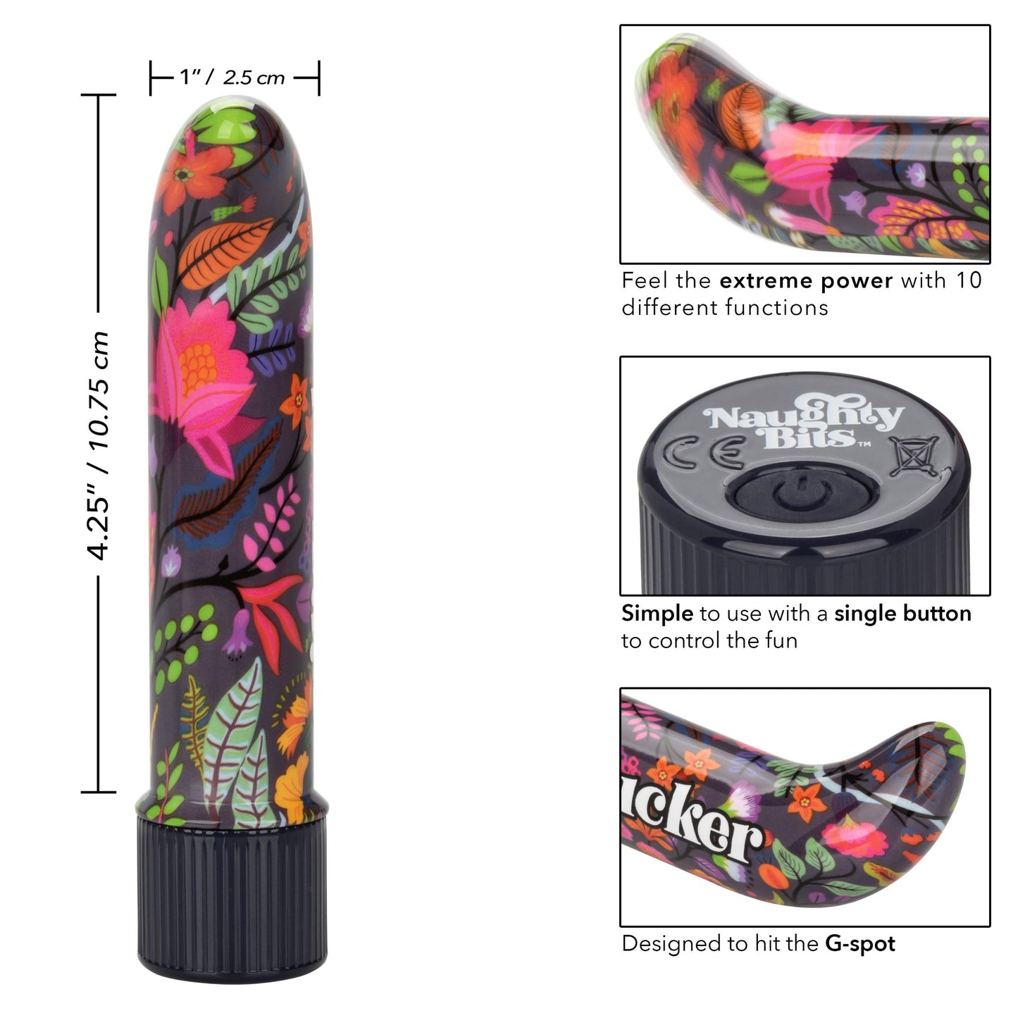 Naughty Bits Lil' Fucker Mini G-Spot Vibrator | 716770096845 | Available at EroticWarehouse.com