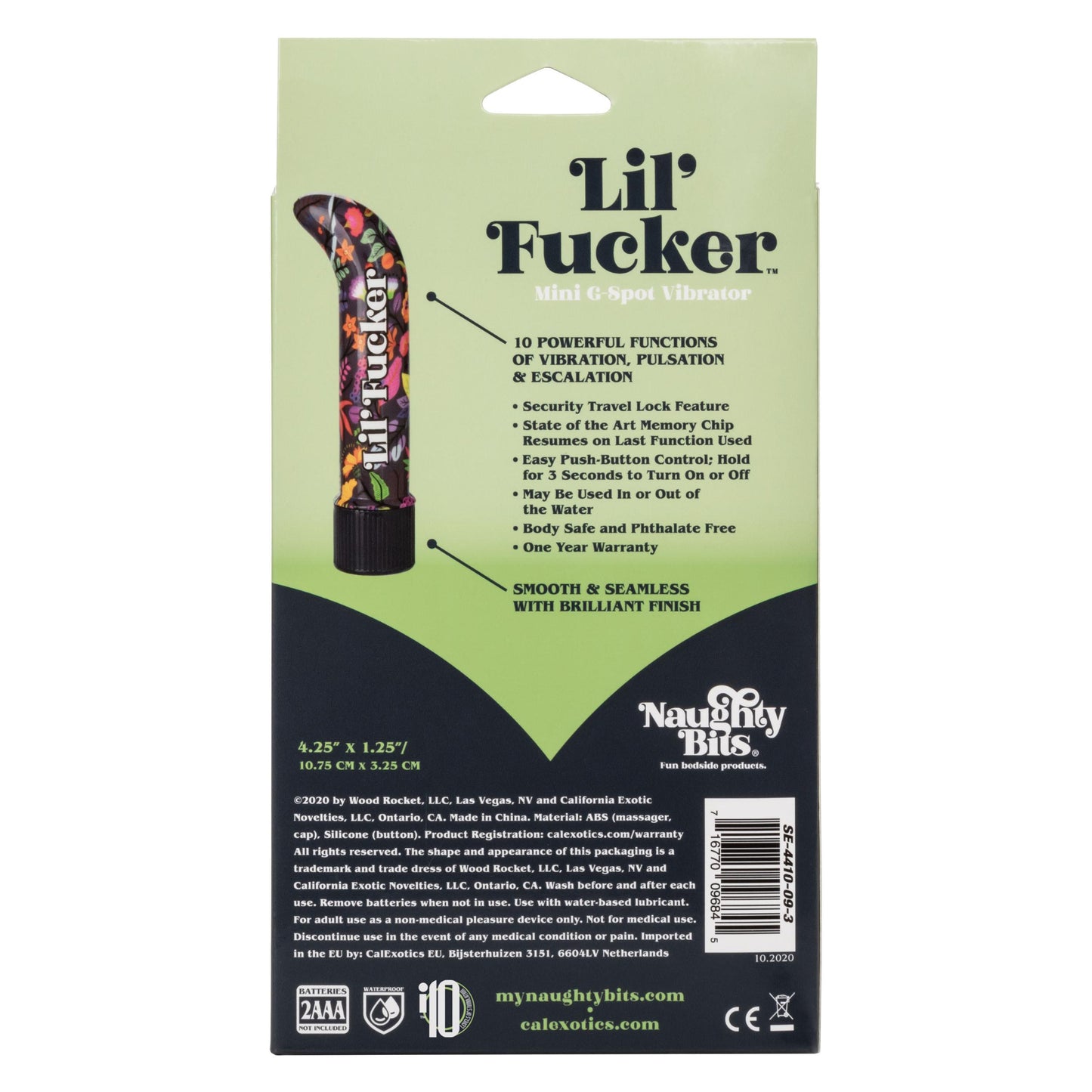 Naughty Bits Lil' Fucker Mini G-Spot Vibrator | 716770096845 | Available at EroticWarehouse.com