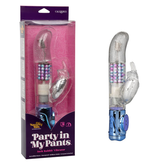 Naughty Bits Party in My Pants Jack Rabbit Vibrator | 716770094377 | Available at EroticWarehouse.com