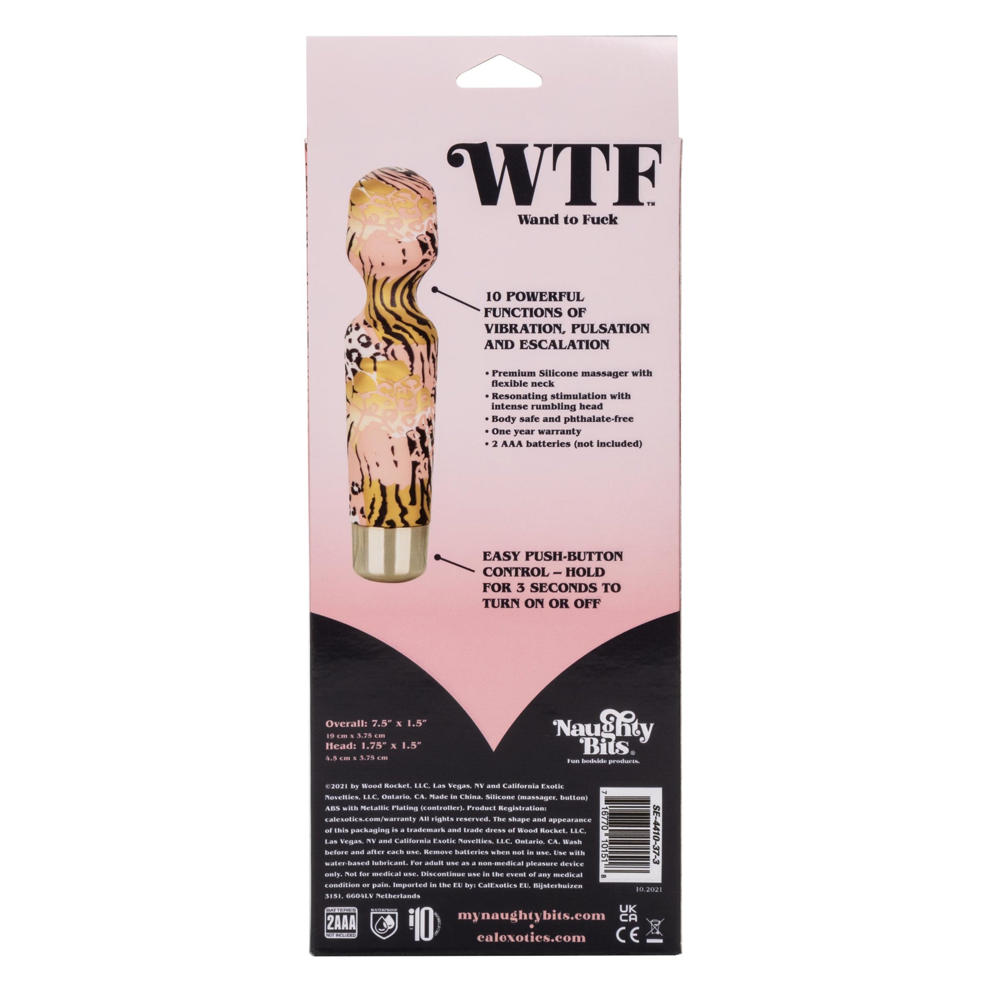 Naughty Bits Wtf Wand to Fuck | 716770101518 | Available at EroticWarehouse.com
