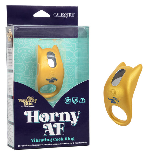 Naughty Bits Horny Af Vibrating Cock Ring | 716770094414 | Available at EroticWarehouse.com