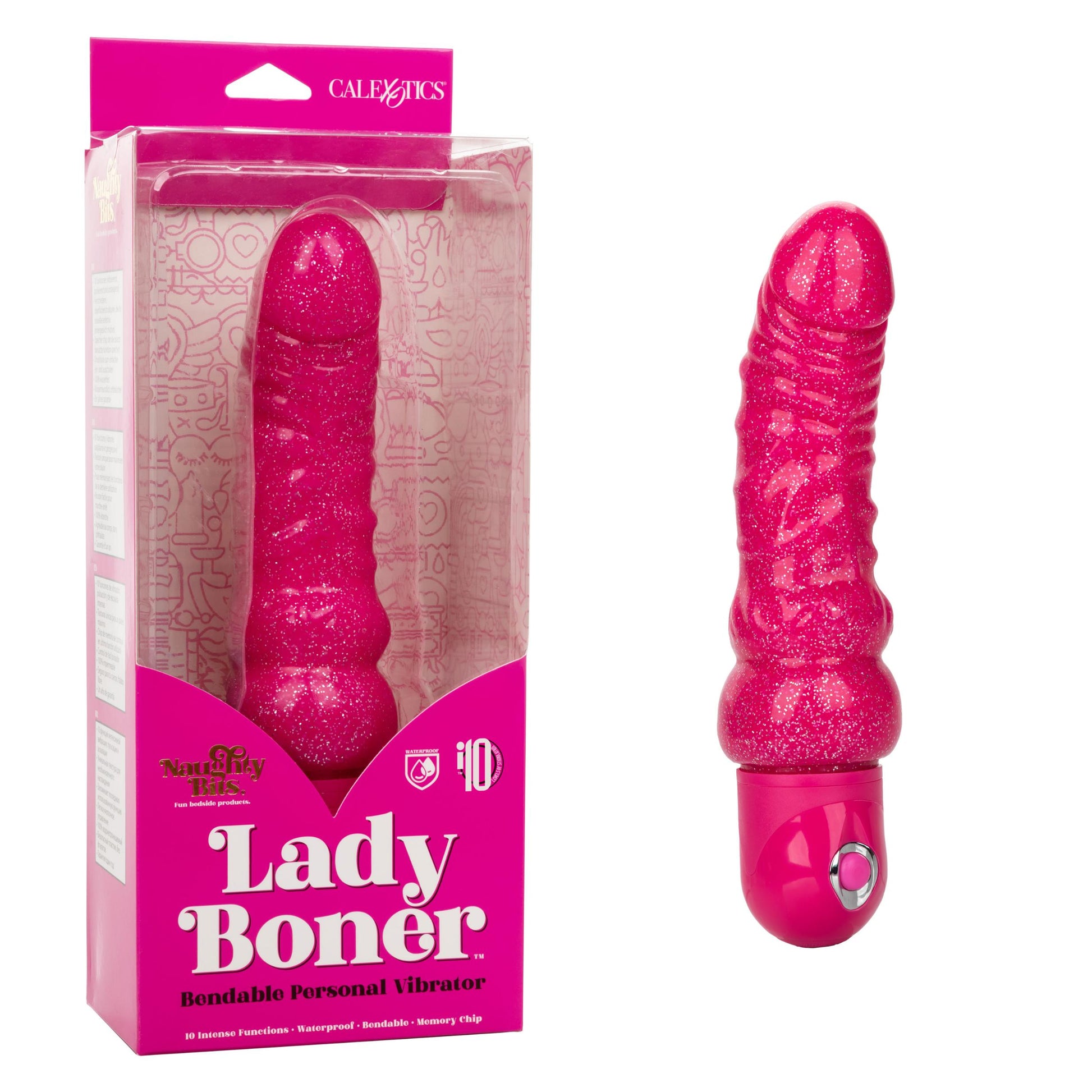 Naughty Bits Lady Boner Bendable Personal Vibrator | 716770096890 | Available at EroticWarehouse.com