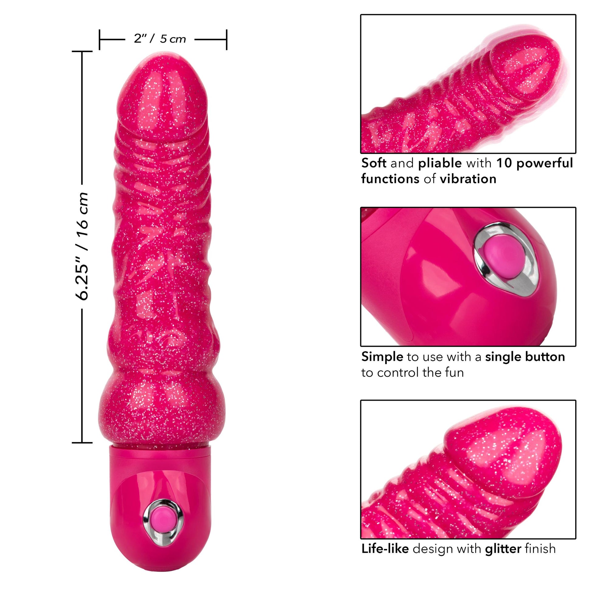 Naughty Bits Lady Boner Bendable Personal Vibrator | 716770096890 | Available at EroticWarehouse.com