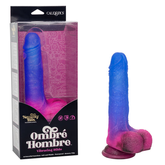 Naughty Bits Ombre Hombre Vibrating Dildo | 716770094421 | Available at EroticWarehouse.com
