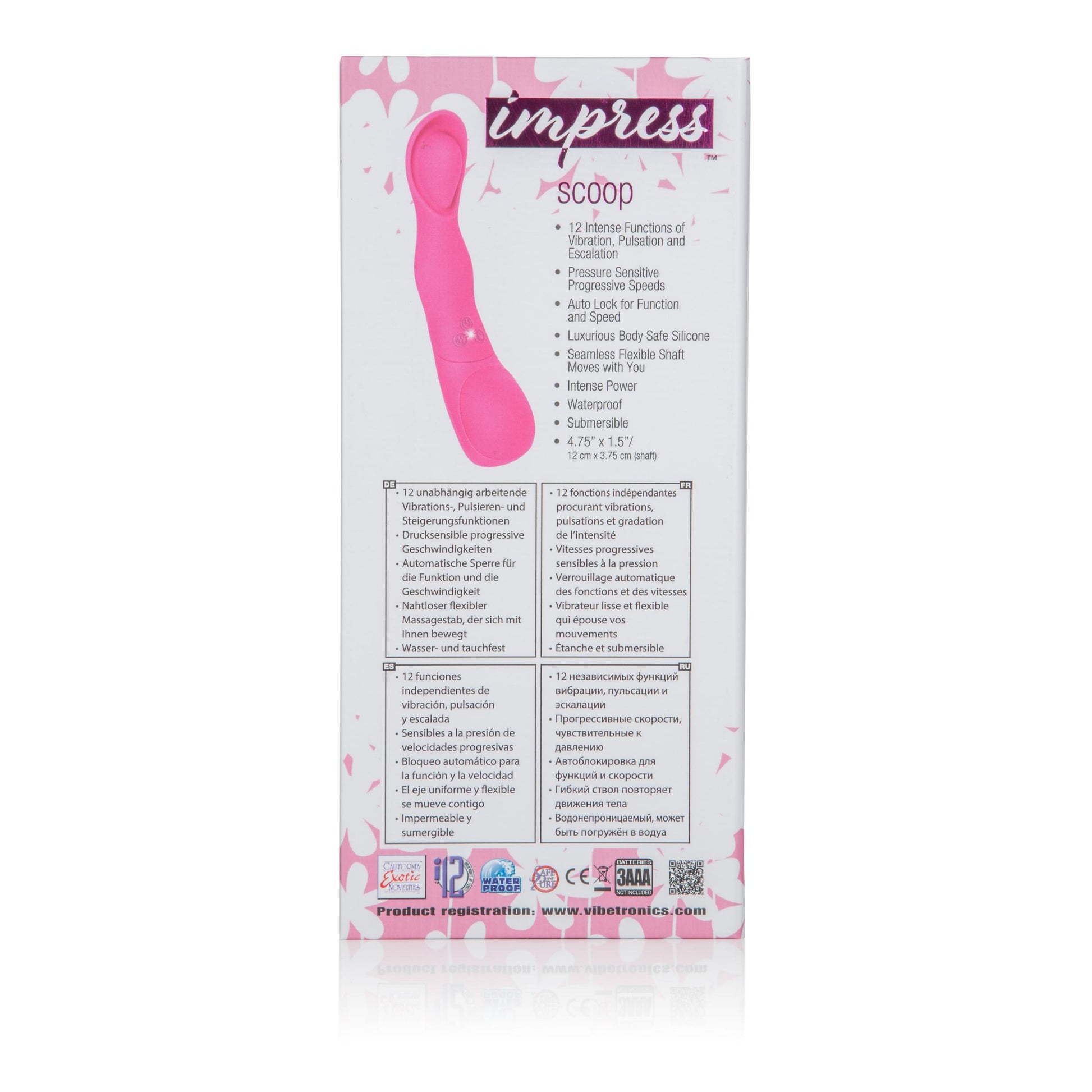 Impress Scoop - Pink | 716770081865 | Available at EroticWarehouse.com