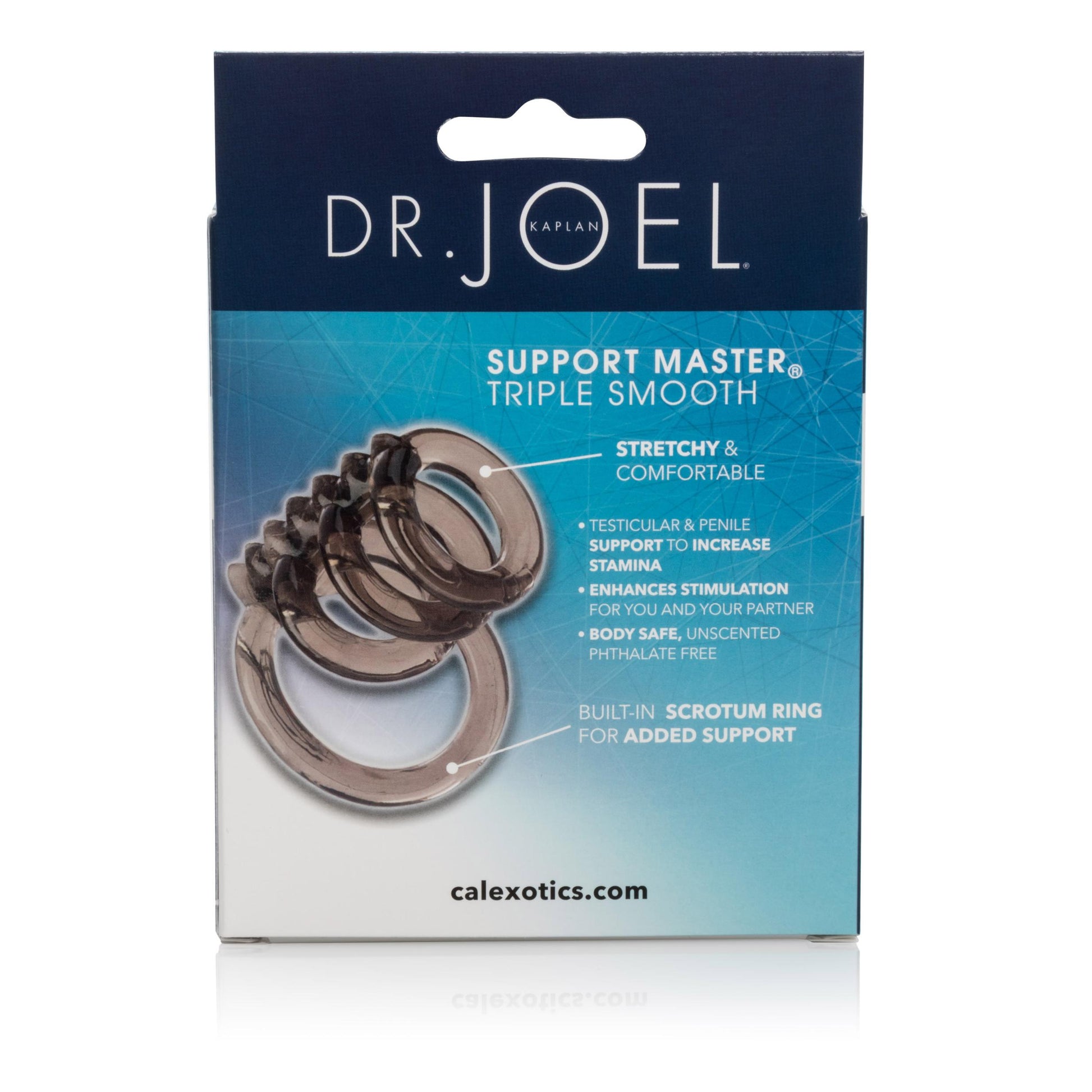 Dr. Joel Kaplan Support Master Triple Smooth - Smoke | 716770064998 | Available at EroticWarehouse.com
