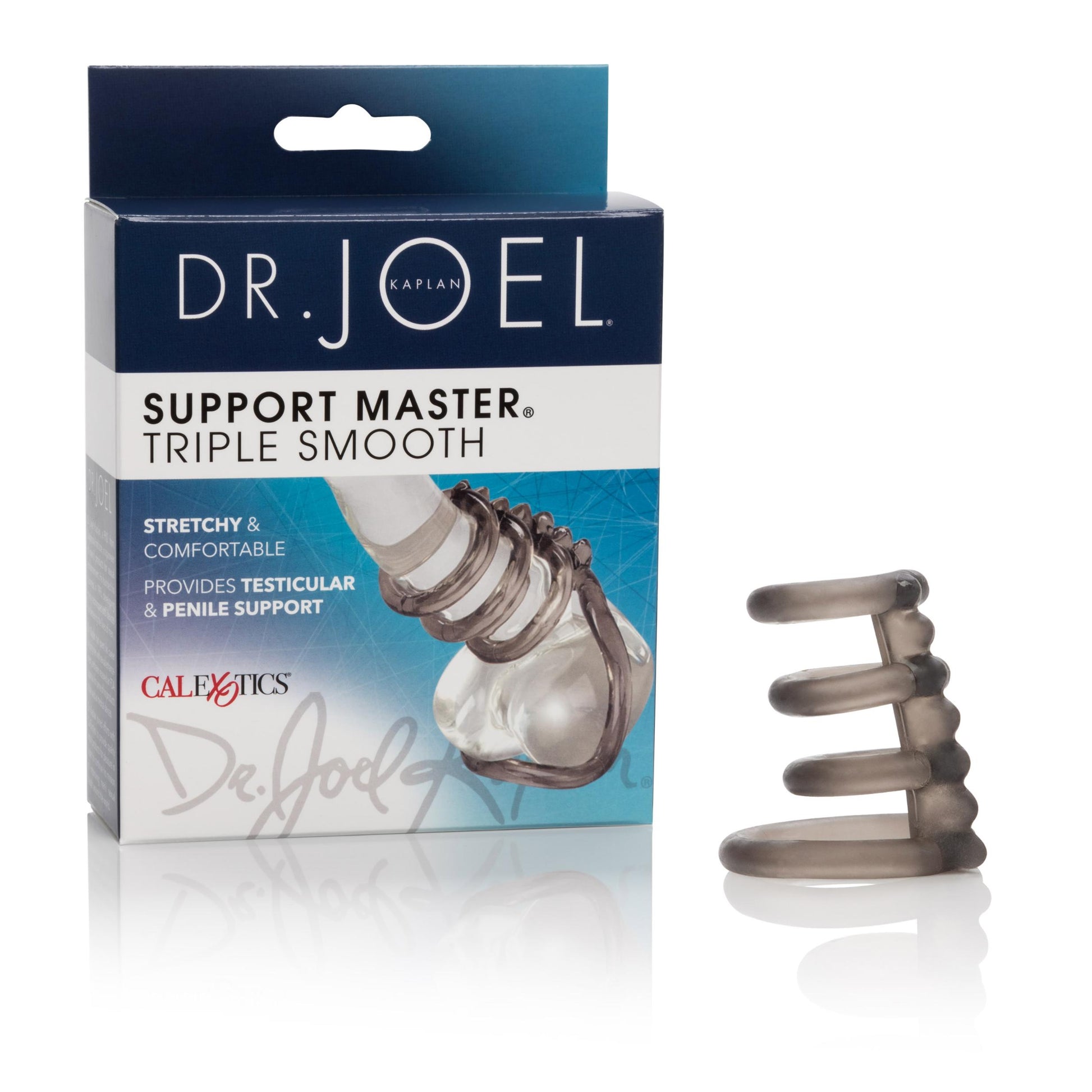 Dr. Joel Kaplan Support Master Triple Smooth - Smoke | 716770064998 | Available at EroticWarehouse.com