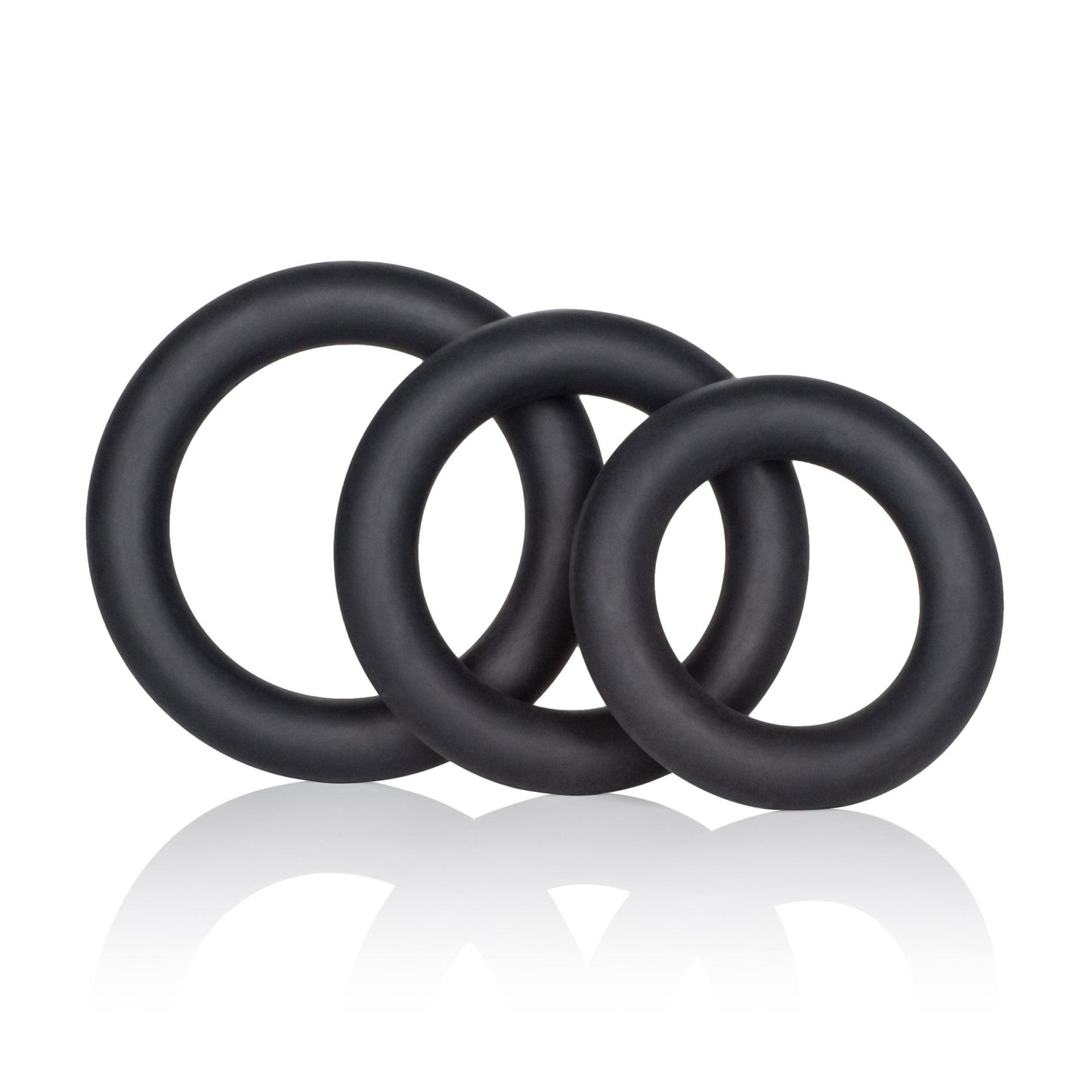 Dr. Joel Kaplan Silicone Support Rings - Black | 716770080103 | Available at EroticWarehouse.com