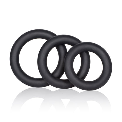 Dr. Joel Kaplan Silicone Support Rings - Black | 716770080103 | Available at EroticWarehouse.com