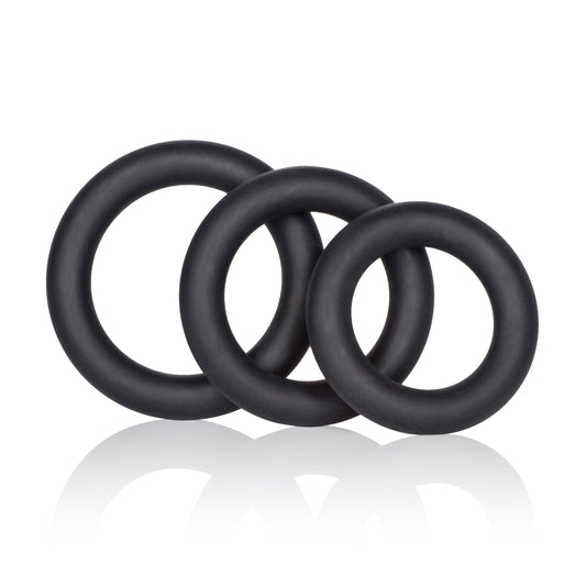 Dr. Joel Kaplan Silicone Support Rings - Black | 716770080103 | Available at EroticWarehouse.com