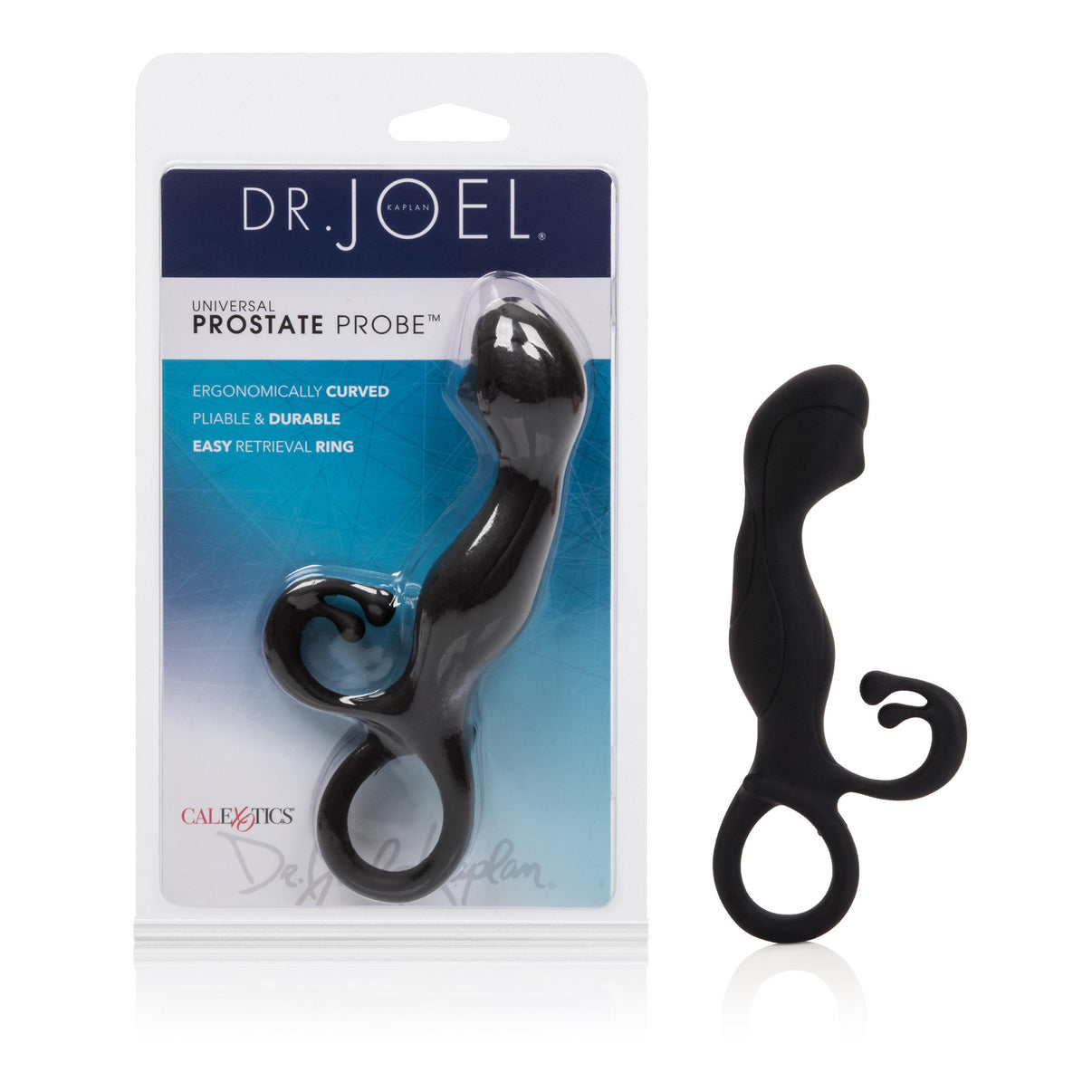 Dr. Joel Kaplan Universal Prostate Probe - Black | 716770070128 | Available at EroticWarehouse.com