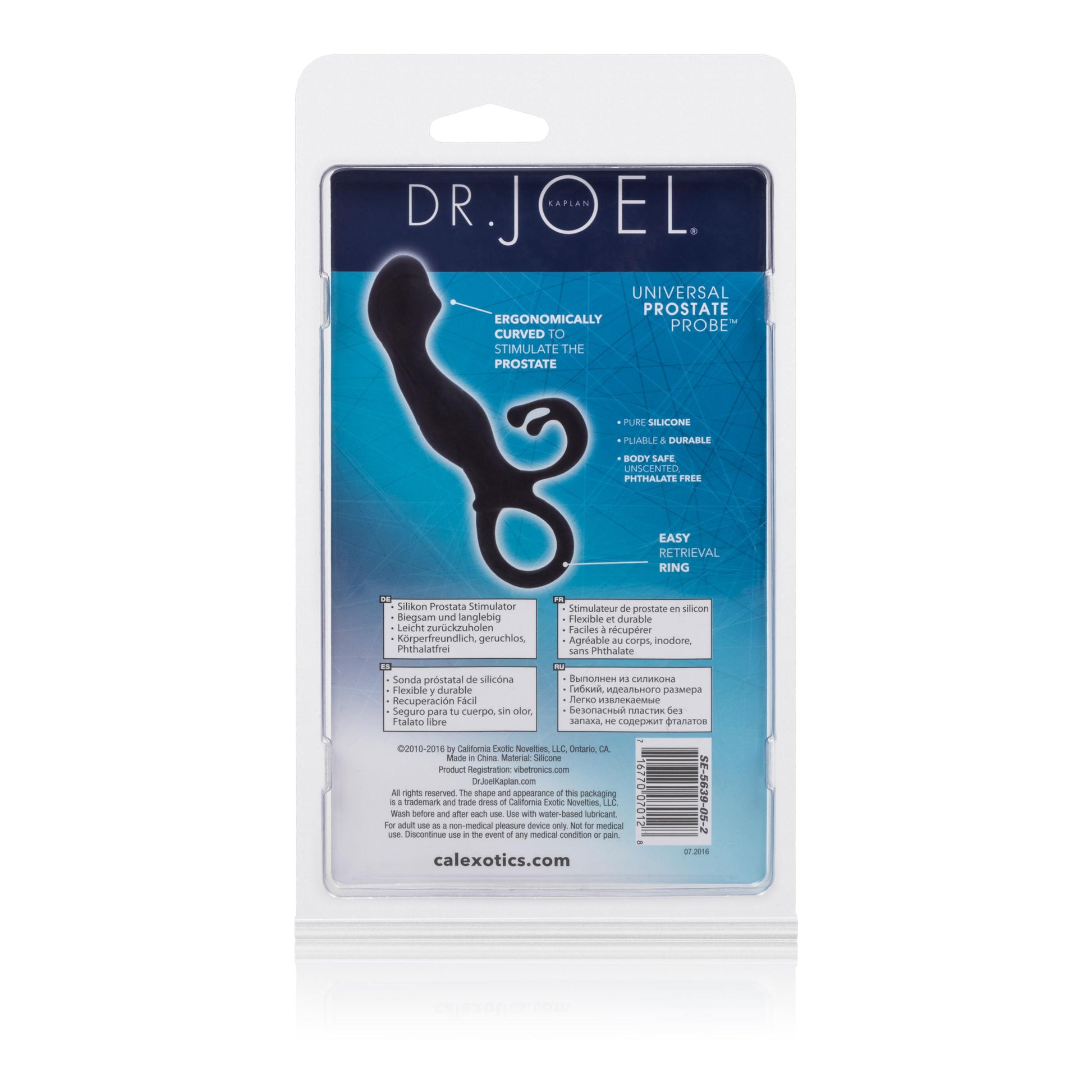 Dr. Joel Kaplan Universal Prostate Probe - Black | 716770070128 | Available at EroticWarehouse.com