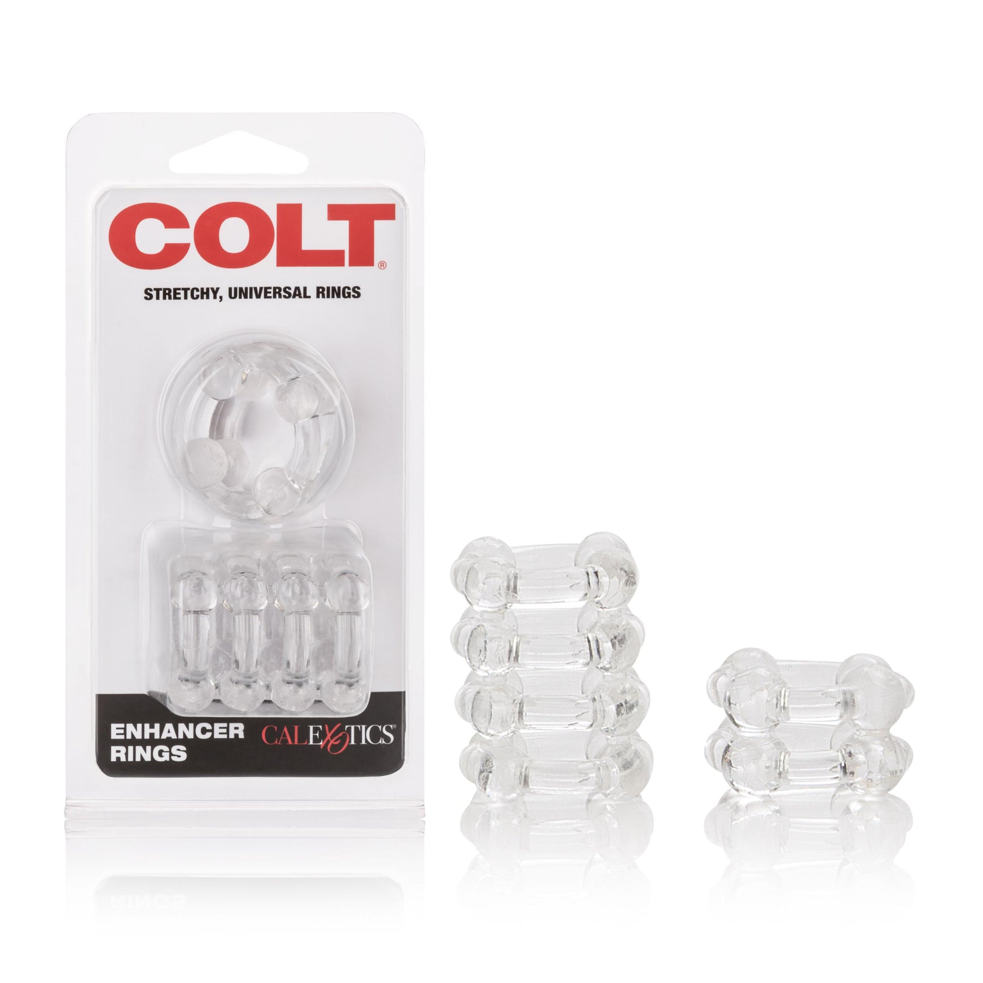 Colt Enhancer Rings - Clear | 716770040152 | Available at EroticWarehouse.com