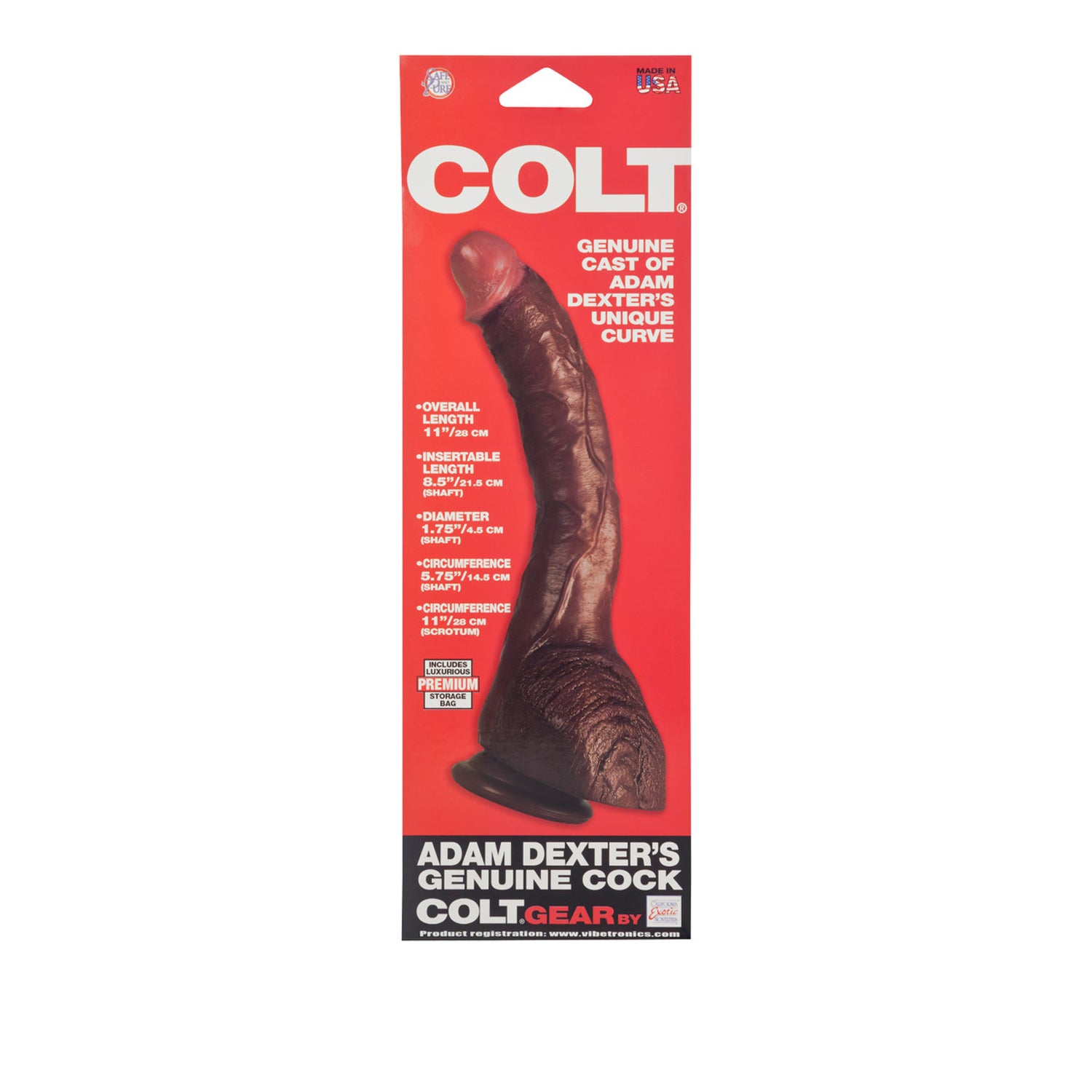 Colt Adam Dexter's Genuine Cock - Brown | 716770034199 | Available at EroticWarehouse.com