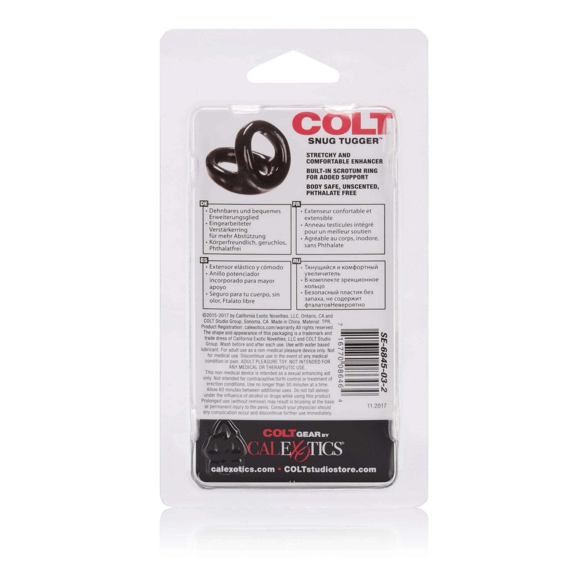 Colt Snug Tugger - Black | 716770086464 | Available at EroticWarehouse.com