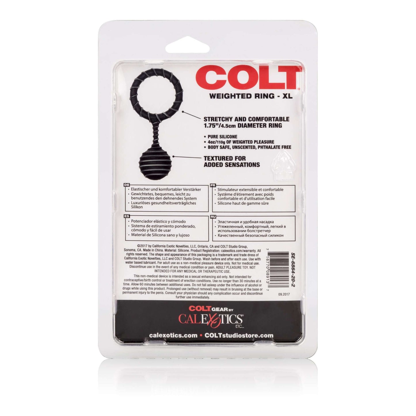 Colt Weighted Ring Xl | 716770089137 | Available at EroticWarehouse.com