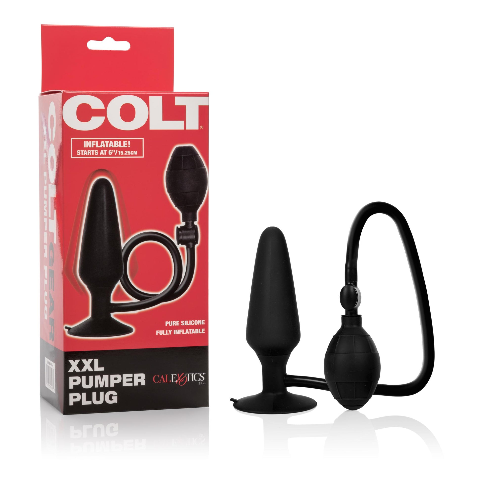 Colt XXL Pumper Plug - Black | 716770084972 | Available at EroticWarehouse.com
