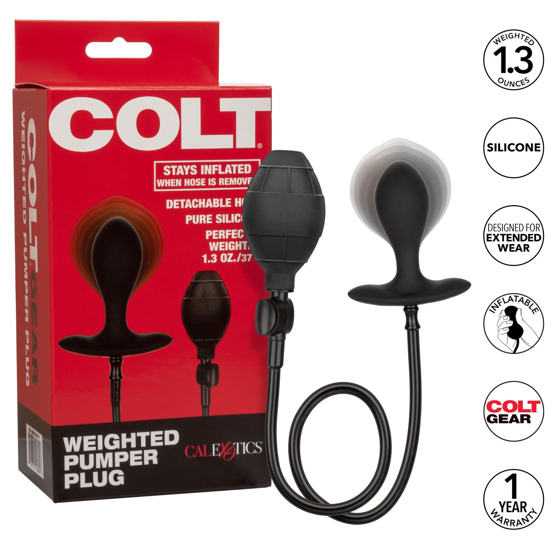 Colt Weighted Pumper Plug | 716770098948 | Available at EroticWarehouse.com