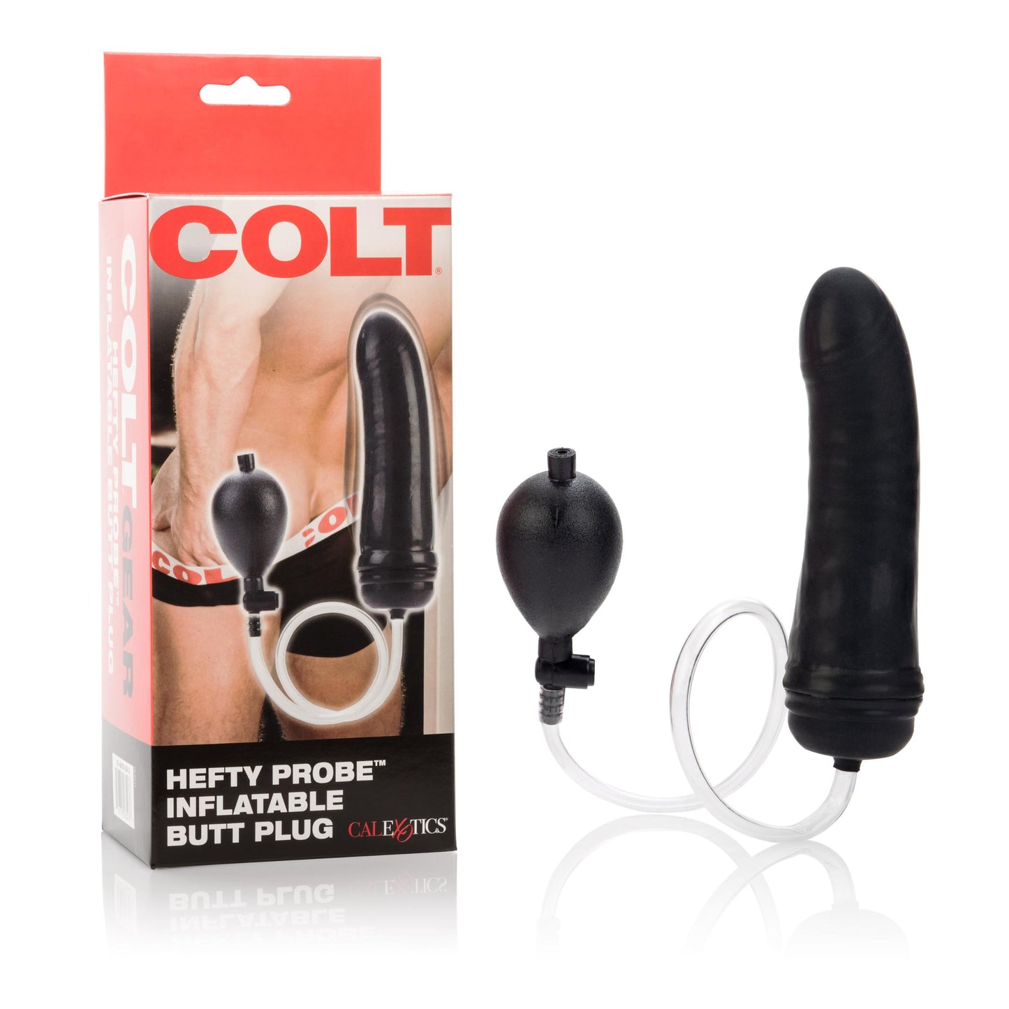 Colt Hefty Probe Inflatable Butt Plug - Black | 716770065438 | Available at EroticWarehouse.com