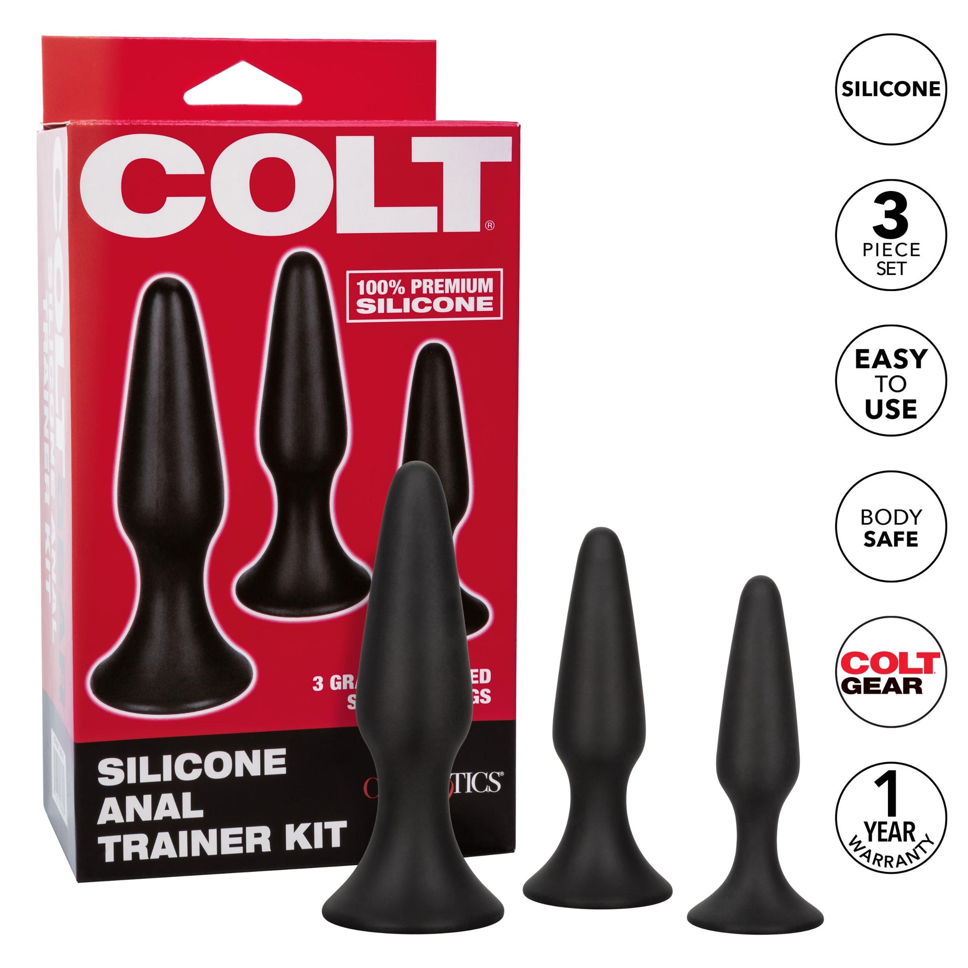 Colt Silicone Anal Trainer Kit | 716770098955 | Available at EroticWarehouse.com