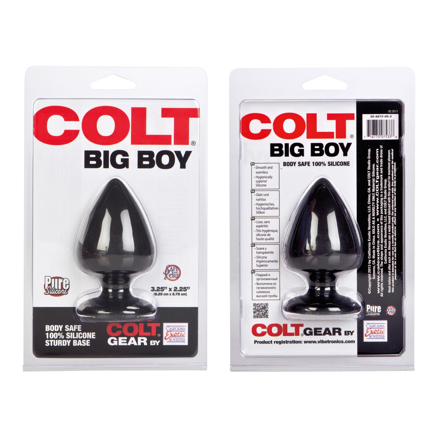 Colt Big Boy Butt Plug - Black | 716770075338 | Available at EroticWarehouse.com
