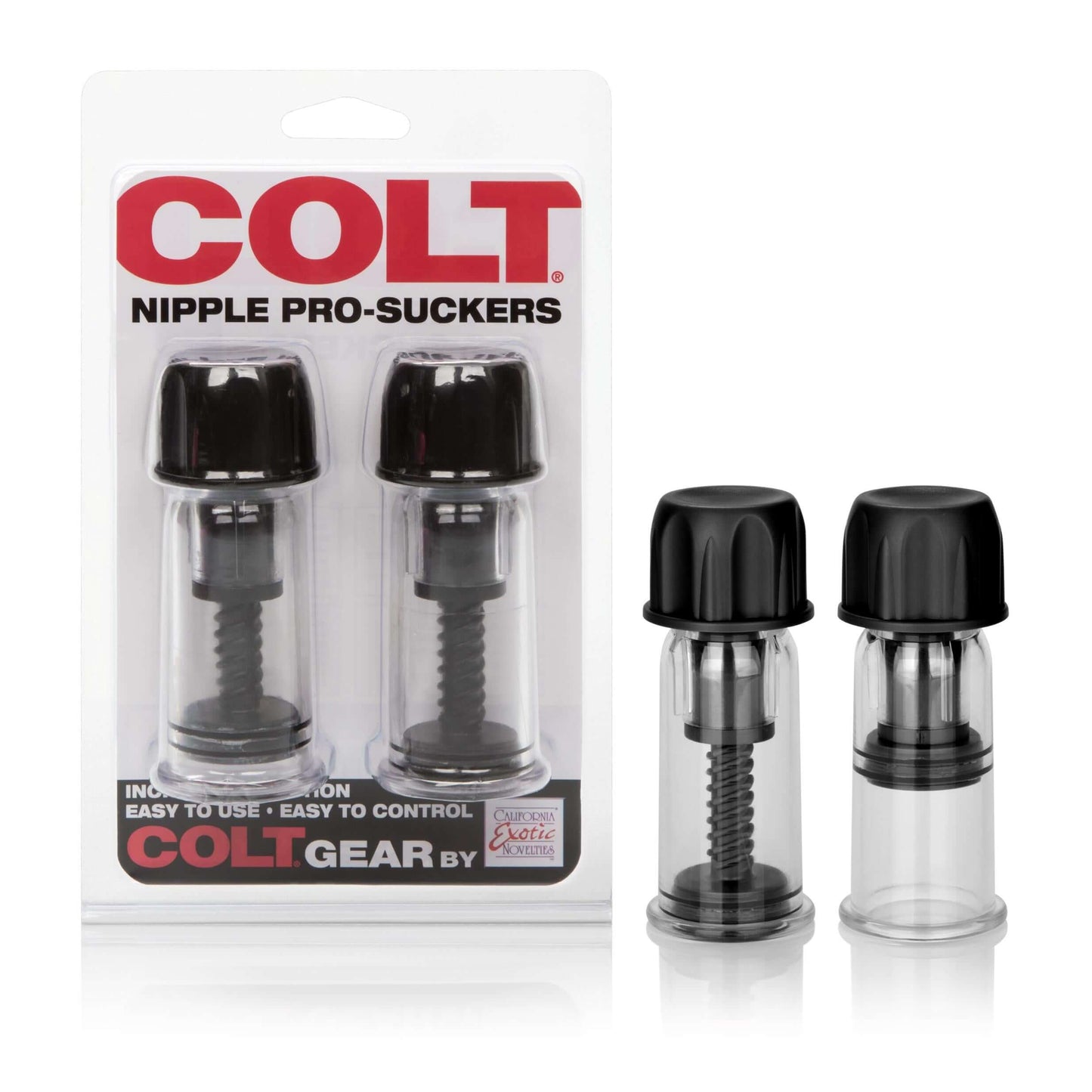 Colt Nipple Pro-Suckers - Black | 716770086785 | Available at EroticWarehouse.com